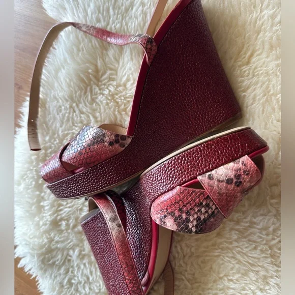 Longchamp - brand new - Lace-up wedge sandals - Picture 5 of 5